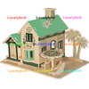 Lovelybird Toys Custom 3d Puzzle de madera Sea View Villa