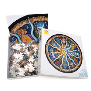 Rompecabezas redondos para adultos, rompecabezas de 500 piezas, rompecabezas circulares de constelaciones personalizados DIY