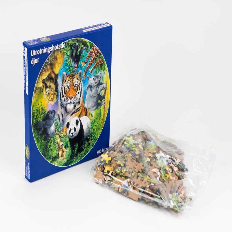 Comprar al por mayor 60 100 200 piezas rompecabezas impreso personalizado aglomerado grueso niños juguete educativo rompecabezas