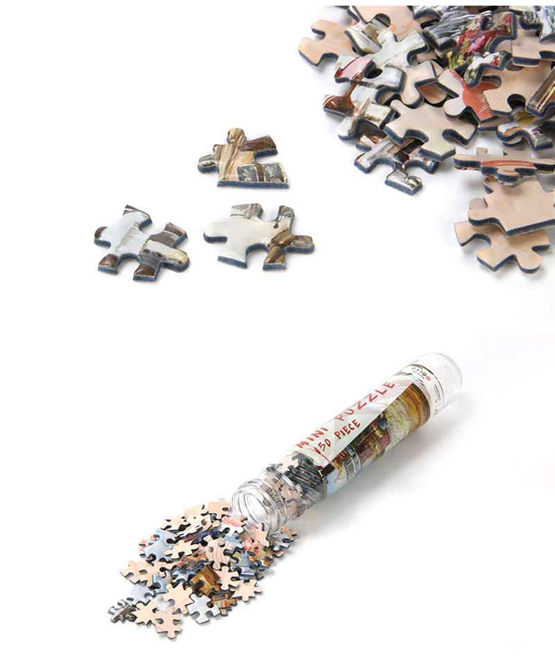 Rompecabezas pequeños Impresión personalizada 150 piezas mini rompecabezas de tubo para niños y adultos