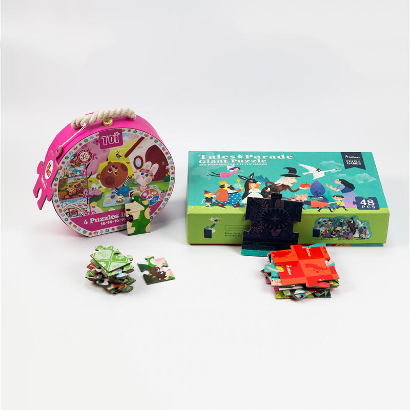 Precio de fábrica Inteligencia 48 piezas Big Floor Puzzle Animal Kids Toy rompecabezas de madera personalizado