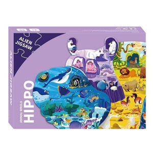 Niños Juguetes Educativos Juego León Patrón 80 Piezas Papel Cartón Rompecabezas Para Niños